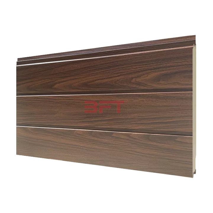 Double Grooved Wood Grain Metal Siding Panel manufacturers
